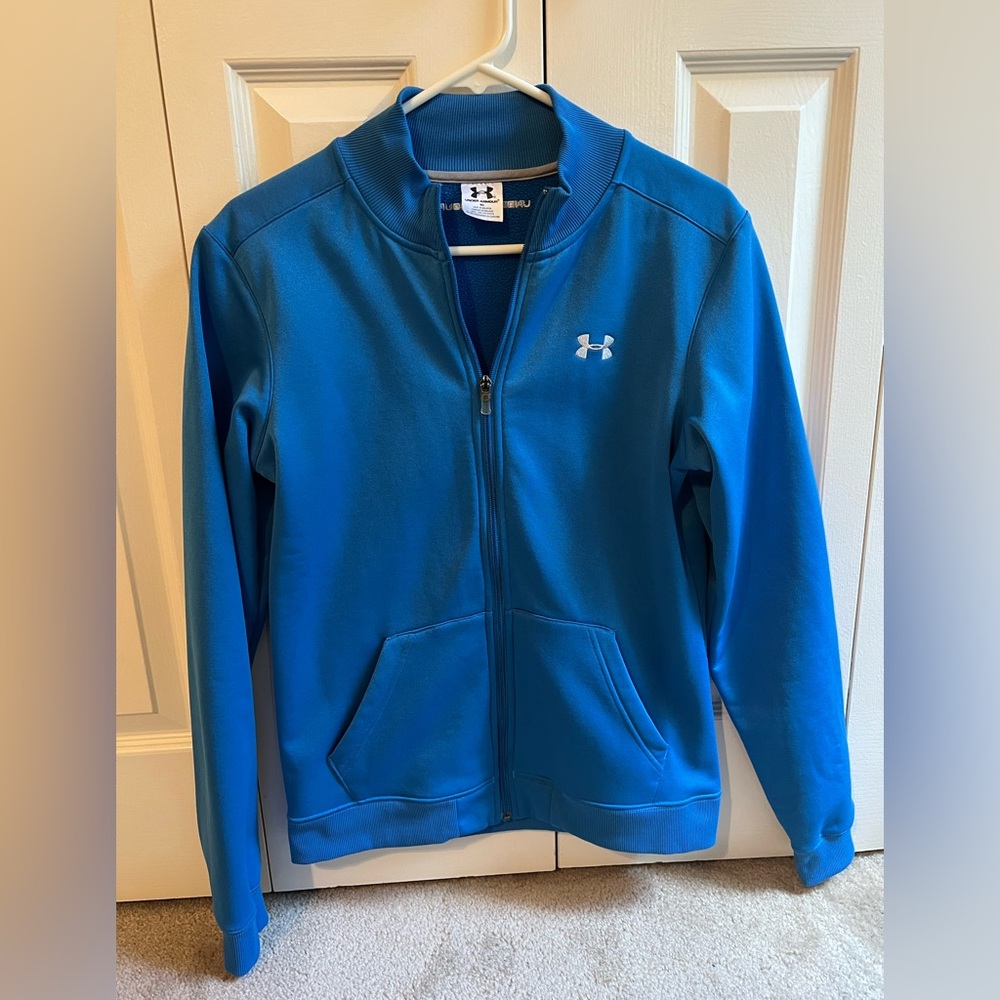 Under Armour blue fleece-lined jacket size M